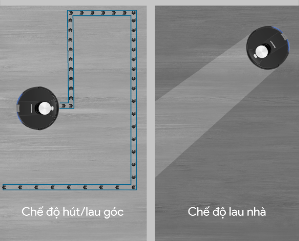 Robot Hút Bụi Lau Nhà BlueStone RVB-9731 - Lực hút: 2000Pa - Bảo hành 24 tháng - Hàng chính hãng