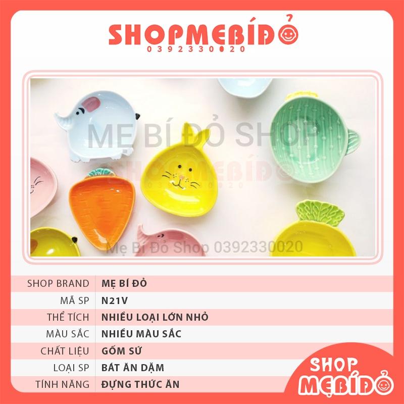 Bát Ăn Dặm Gốm Sứ Kiểu Nhật Nhiều Hình Mẫu Mới Cho Shop Bé Mẹ Bí Đỏ N21V
