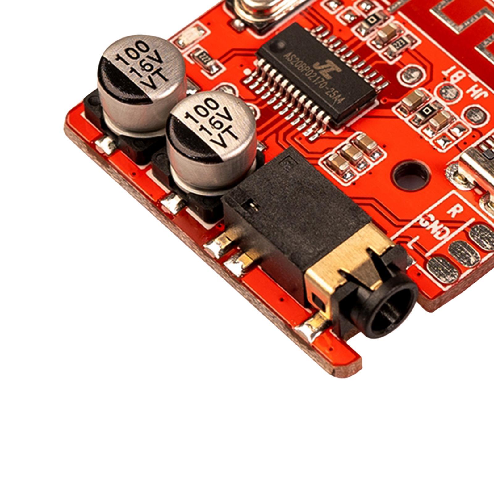 Bluetooth Receiver Board Board Music Module SNR 90dB THD+N -70dB red