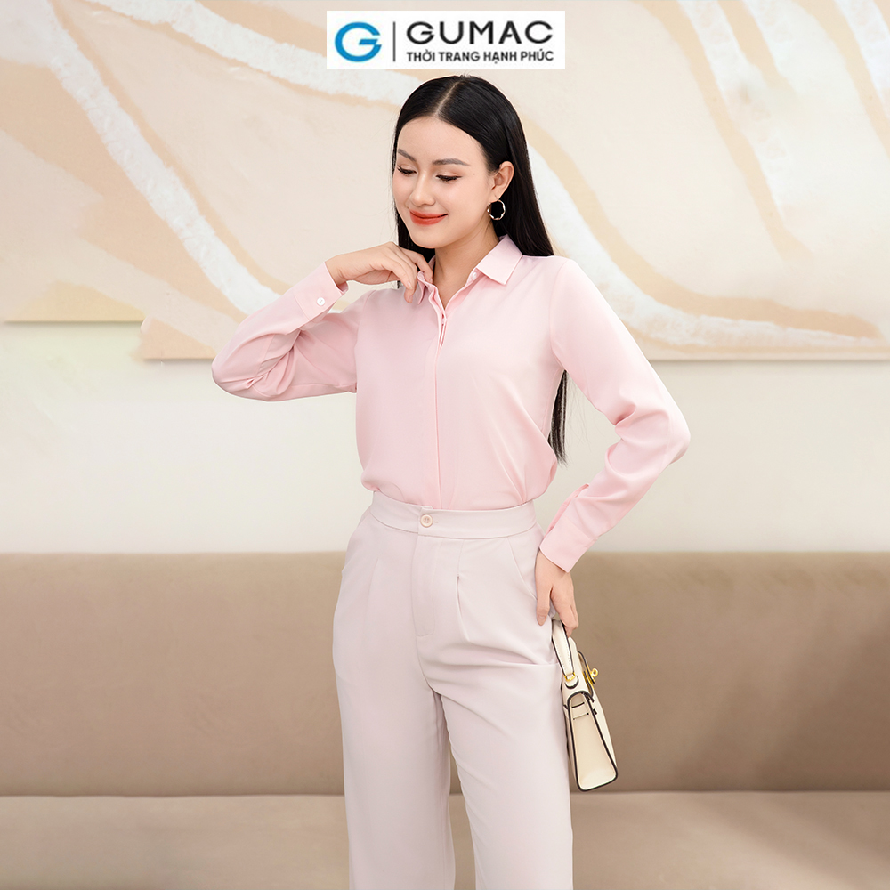 Áo sơ mi nẹp nút AD11035 thời trang GUMAC