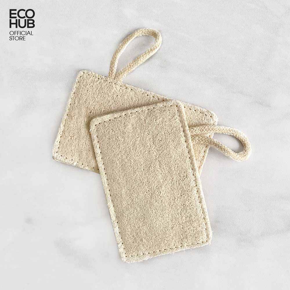 Xơ mướp rửa bát, Có dây treo, thân thiện, Size: 7x11cm (Zero Waste Starter) | EH050