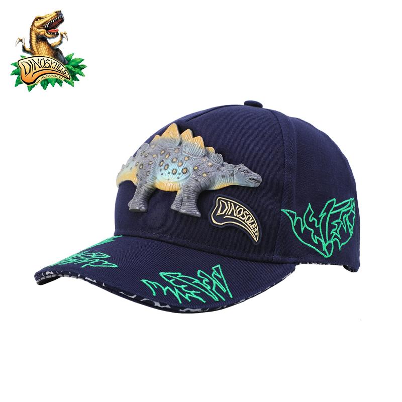 DINOSKULLS Trẻ Em 3D Khủng Long Có Thể Điều Chỉnh Nón Snapback Cho Bé Trai Bé Gái Trẻ Em Mũ Bóng Chày Thoáng Khí Ngoài Trời Du Lịch Thể Thao Miếng Vải