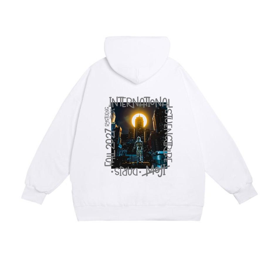 Áo mũ Hoodie Unisex Phong Boutique ASTRO form rộng 3 màu nỉ bông cặp đôi nam nữ Oversize Ulzzang thu đông