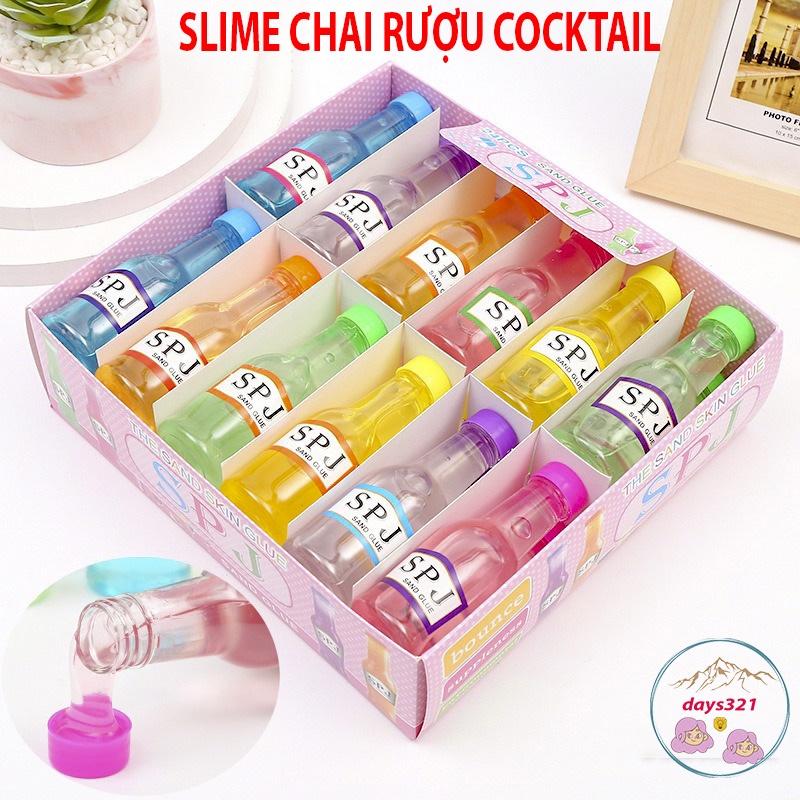 SLIME SPJ CHAI NƯỚC 6 màu dạng lỏng Slam thiết kế độc đáo ấn tượng squishy