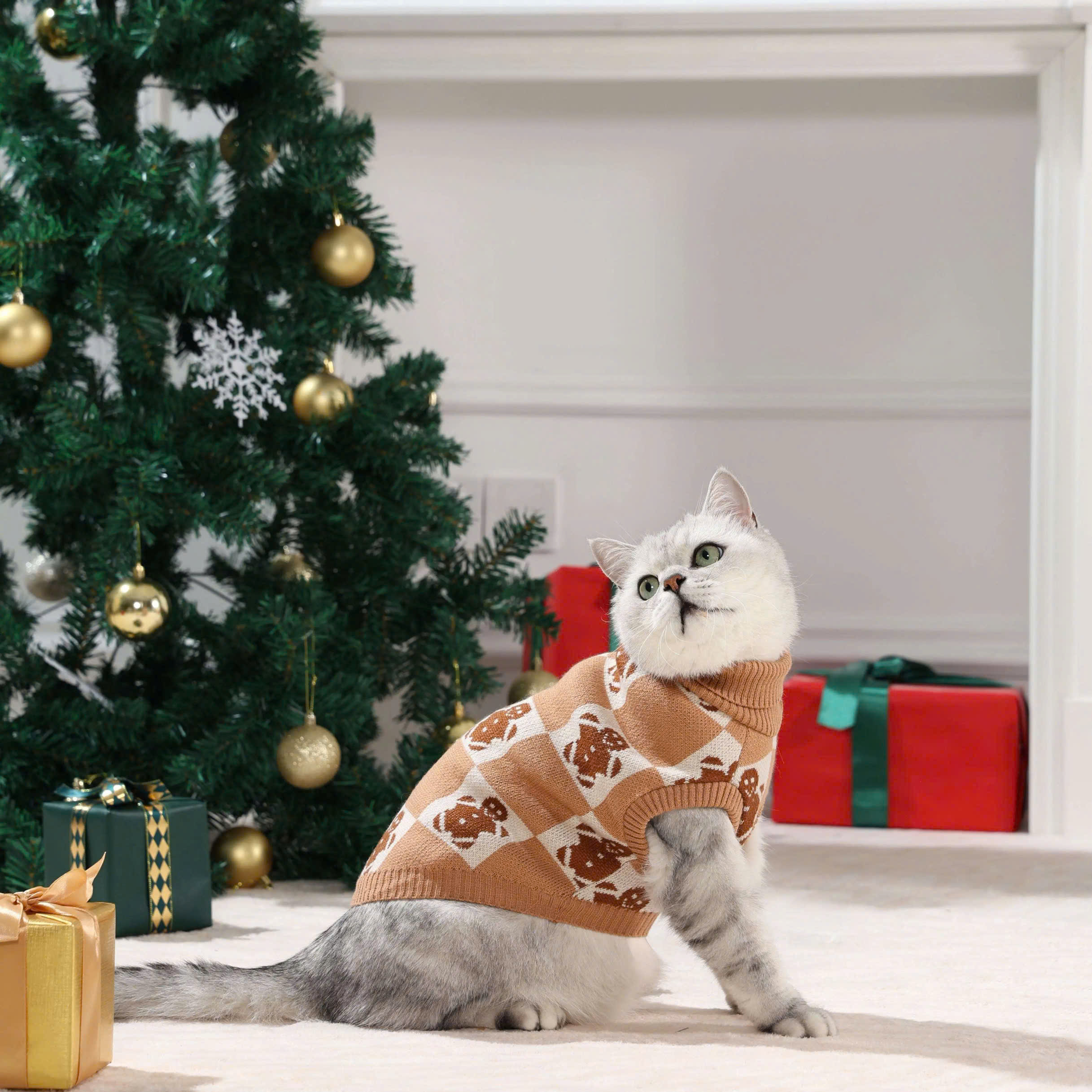 ÁO THUN NOEL SANG TRỌNG 01 TỪ 0.5-11KG DÀNH CHO THÚ CƯNG CHÓ MÈO