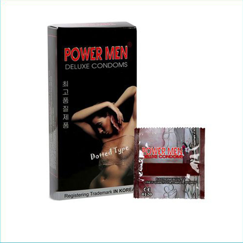 Bao Cao su Powermen Dotted Thân Bi Nổi Li Ti, Tăng Cường Gel Bôi Trơn 12 Chiếc