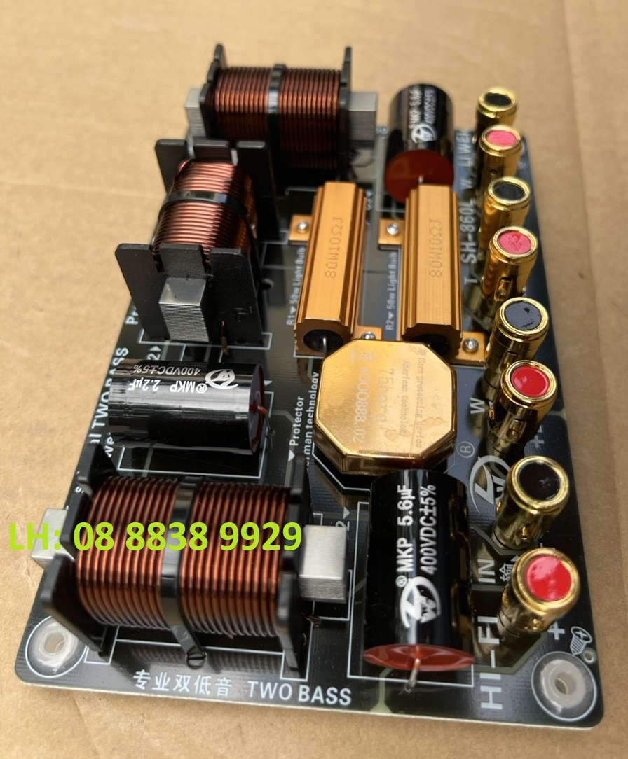 CẶP MẠCH PHÂN TẦN FULL ĐÔI CÔNG SUẤT LỚN CHO 2 BASS & 1 TREBLE SH860L, SIÊU BẢO VỆ TREBLE HÀNG NHẬP KHẨU - GIÁ 2 LOA