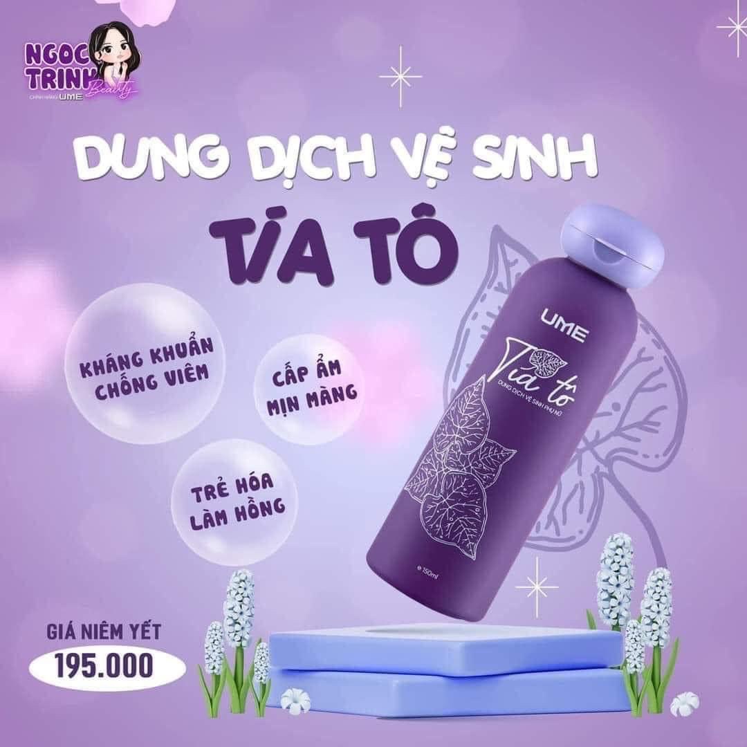 Dung Dịch Vệ Sinh Ume Tía Tô Ngọc Trinh Chính Hãng 150ml - DDVS Ume