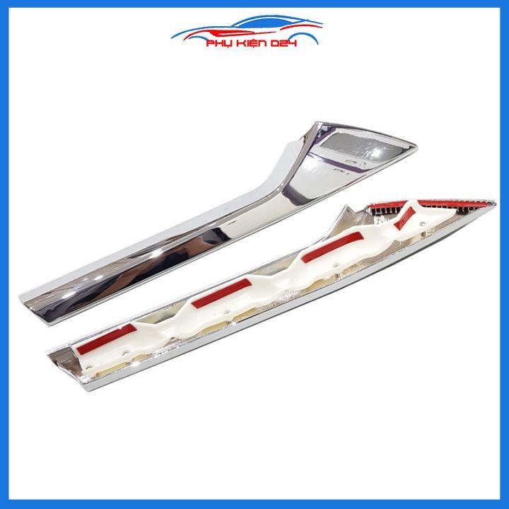 Ốp trang trí mặt ca lăng, calang Corolla Cross 2020-2021-2022 mạ Crom trang trí làm đẹp xe