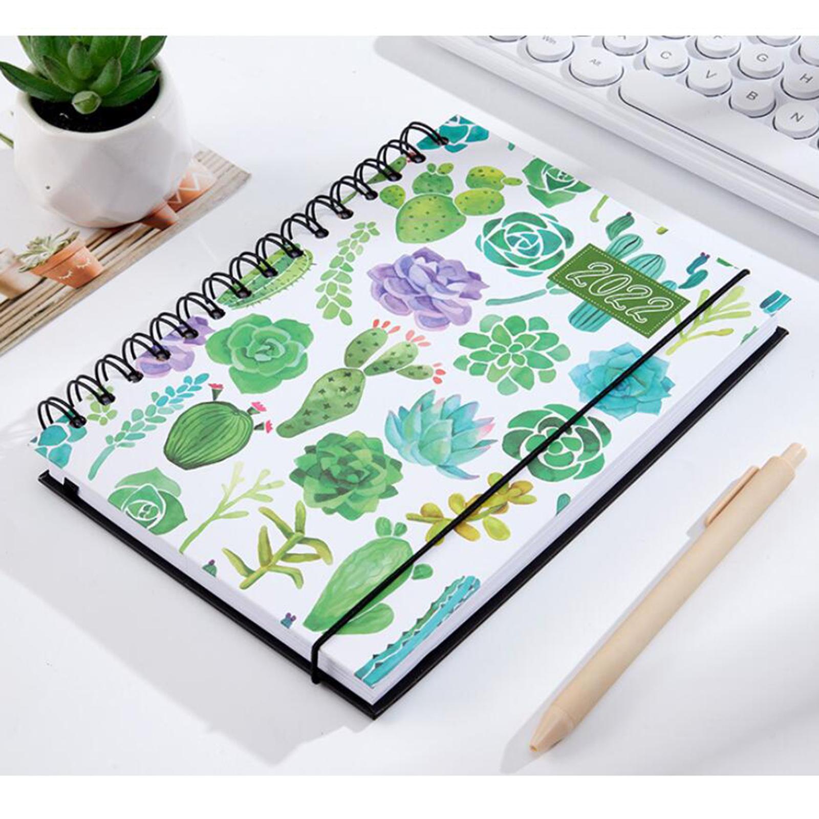 2022 Notebook A5 Notepad Writing Pads Daily Monthly Yearly Agenda Diary for School Supplies