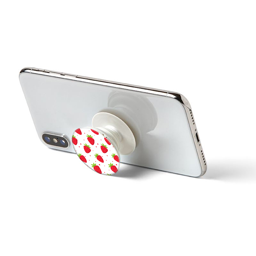 Gía đỡ điện thoại đa năng, tiện lợi - Popsockets - In hình STRAWBERRY 02 - Hàng Chính Hãng