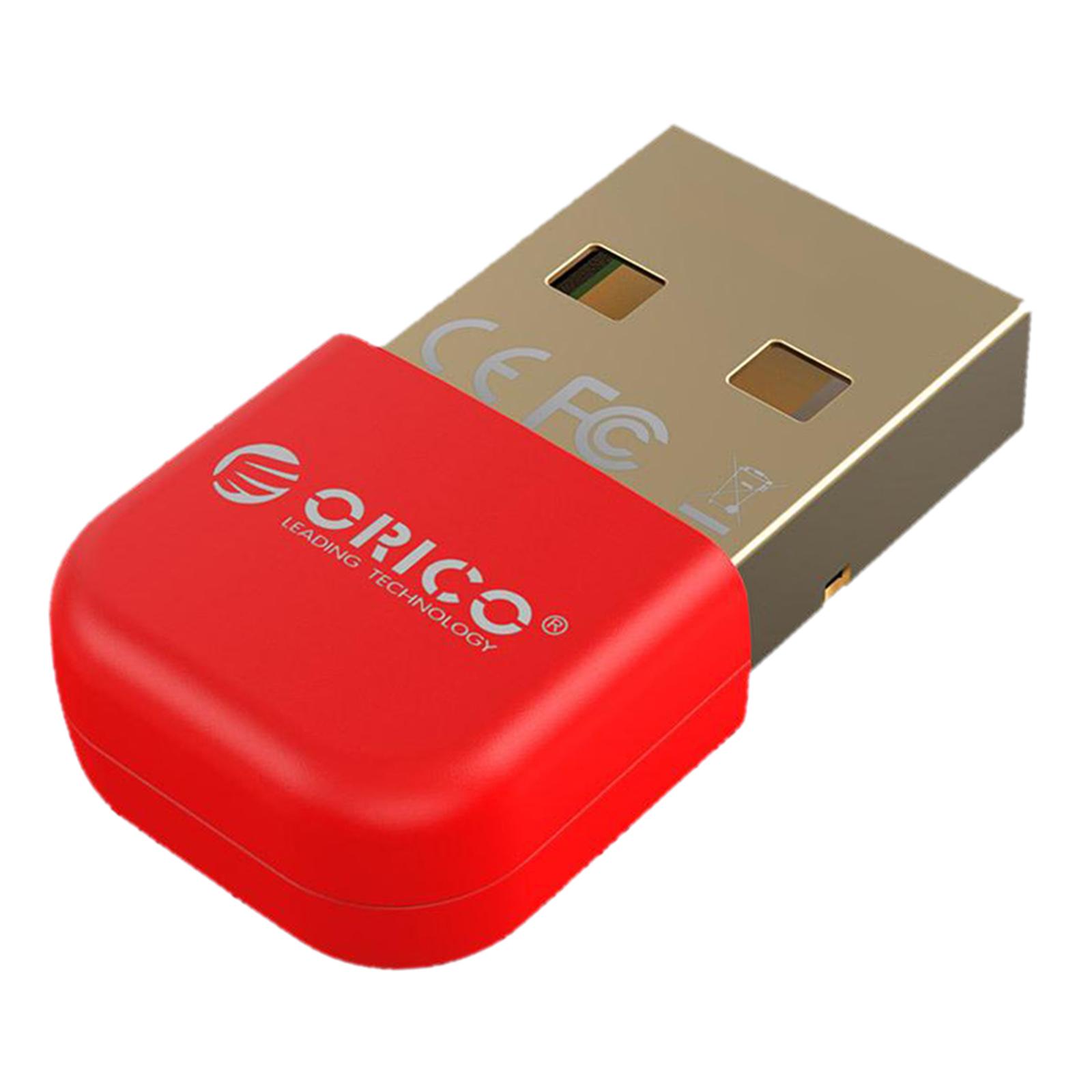 USB Bluetooth 4.0 Adapter, Mini Wireless Dongle Support PC Laptop for Windows 10/8/7 System for Bluetooth Headphones Keyboard Mouse, Speakers