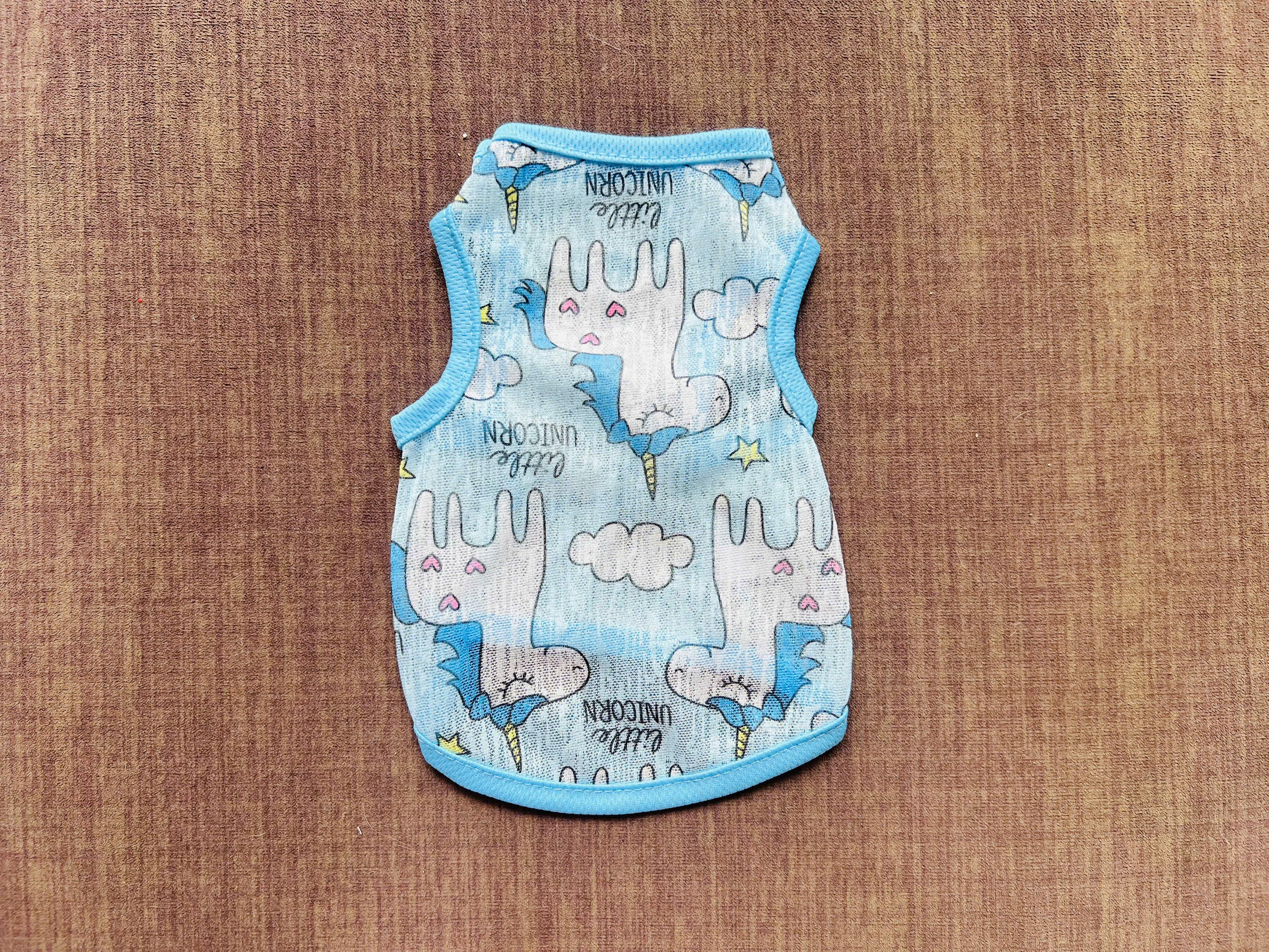 ÁO THUN BA LỖ HOẠ TIẾT NGỰA XINH THÔNG HƠI SIÊU CUTE TỪ 1-7KG DÀNH CHO THÚ CƯNG CHÓ MÈO