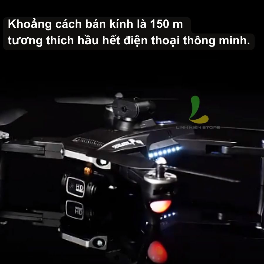 Hình ảnh FIycam mini P9 - Thiết bị bay giá rẻ trang bị camera kép HD, cảm biến chống va chạm trên không, pin 2500mA