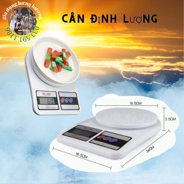 Cân tiểu ly điện tử nhà bếp tặng kèm pin