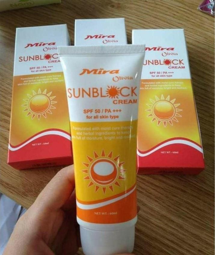 Kem chống nắng Olivia Mira Sun Cream Hàn Quốc 60ml tặng kèm móc khoá