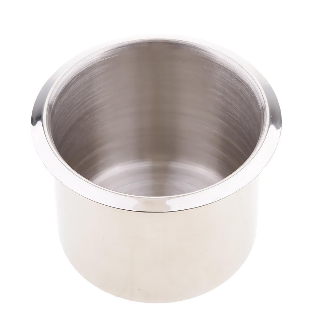 11x Stainless Steel Recessed Cup Drink Holder for Marine Boat RV Camper