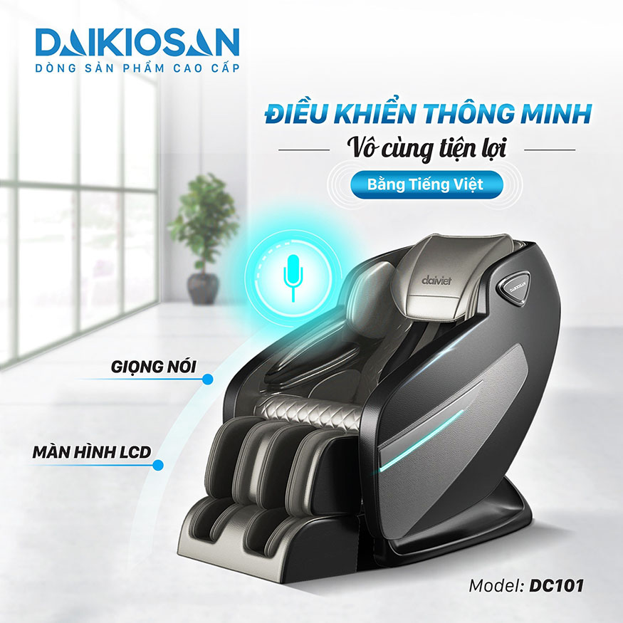 Ghế Massage Daikiosan DC101 Công nghệ massage 3D giảm đau nhức hiệu quả