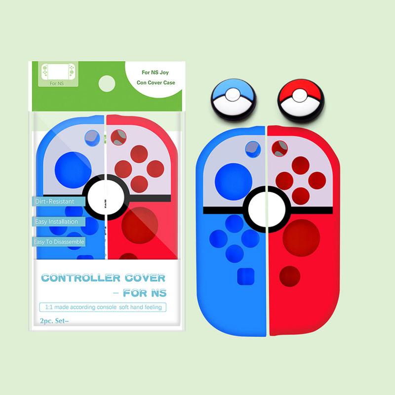Thumb Stick Grip Nắp bảo vệ Cần điều khiển Nắp bảo vệ cho Bộ điều khiển Nintendo Switch NS Joy-Con Bộ điều khiển Joypad Vỏ mềm bằng silicon Màu sắc: Bộ F