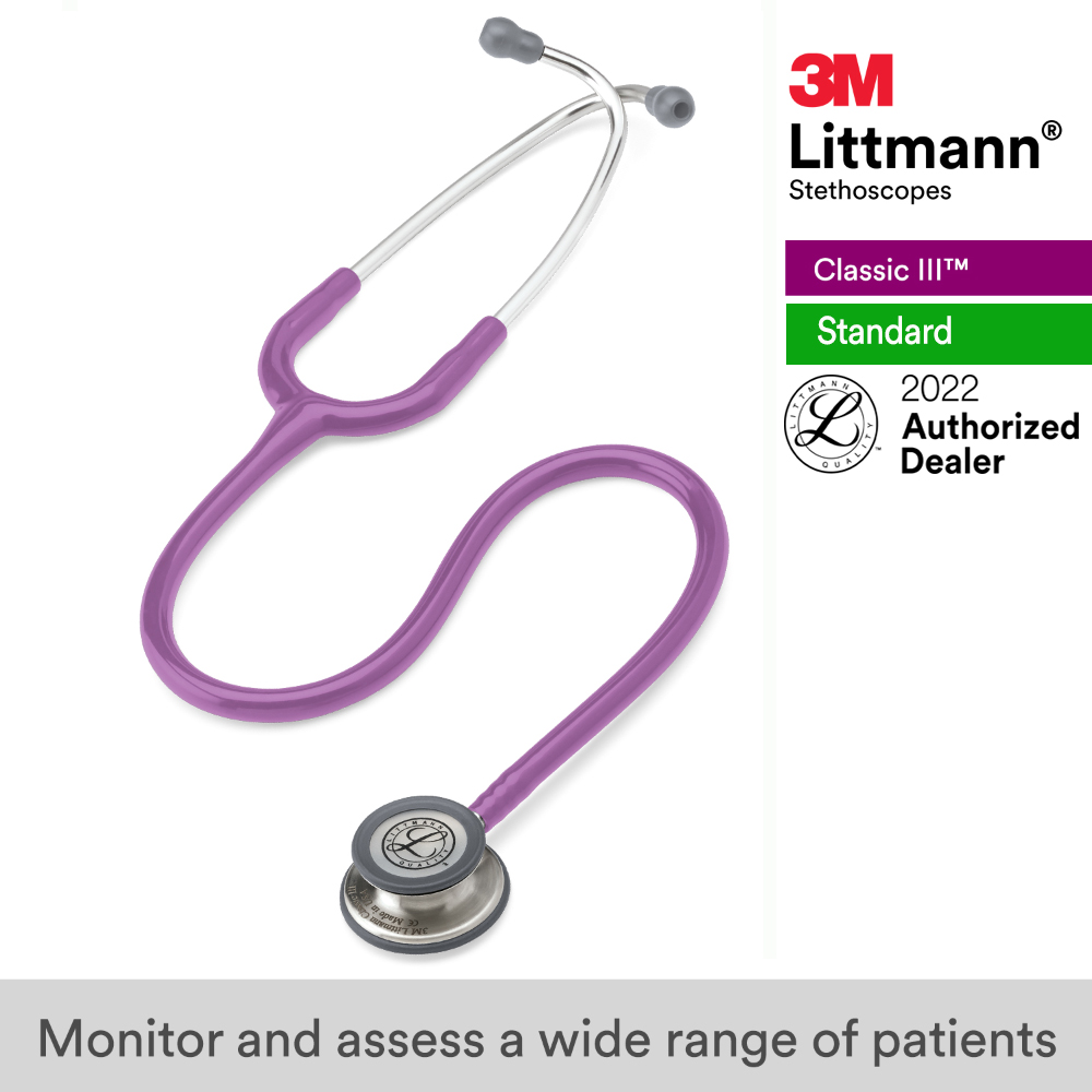 Ống nghe 3M Littmann Classic III màu tím lavender, 27 inch, 5832