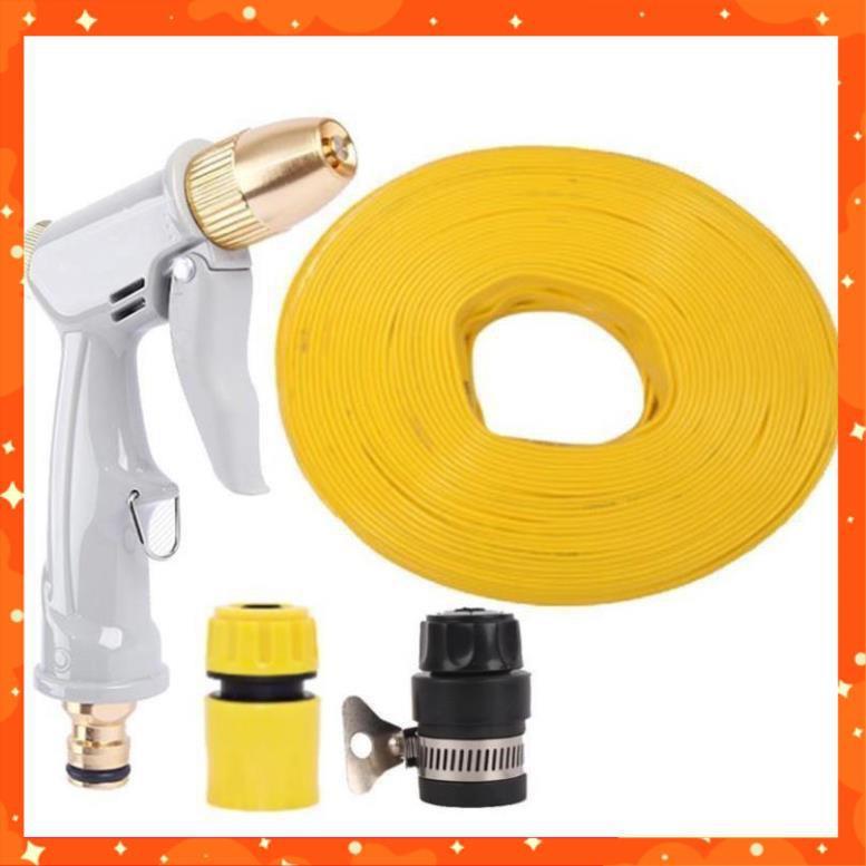 Bộ dây vòi xịt nước rửa xe, tưới cây tăng áp 3 lần, loại 20m 206846