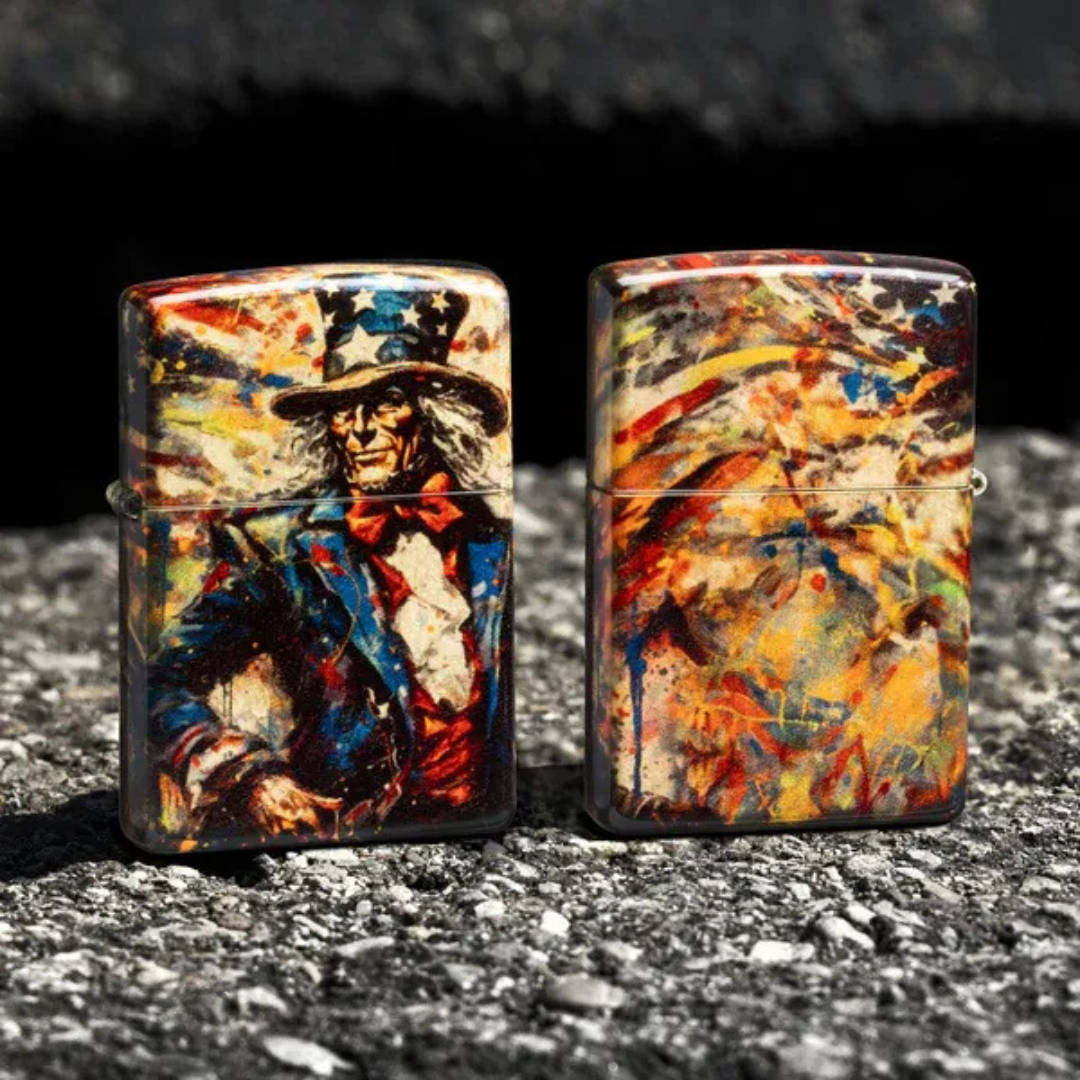 Bật Lửa Zippo Uncle Sam Fusion Design - Hàng Chính Hãng - Công Nghệ In 540 Fusion Tràn Viền 4 Mặt