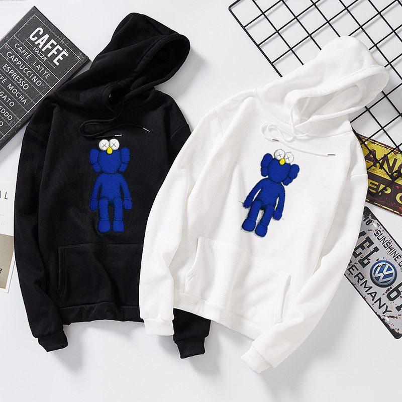 (hot)  áo sweater- hoodie nỉ bông nam nữ in hình kaws siêu hot, đủ size chất đẹp ấm áp có bigsize đến hơn 100kg