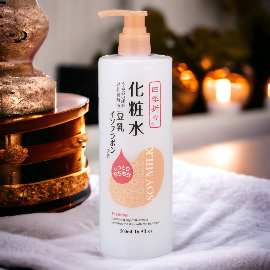 Lotion Cấp Ẩm Và Dưỡng Trắng Da Shikioriori Soy Milk Lotion Chiết Xuất Đậu Nành 500mL