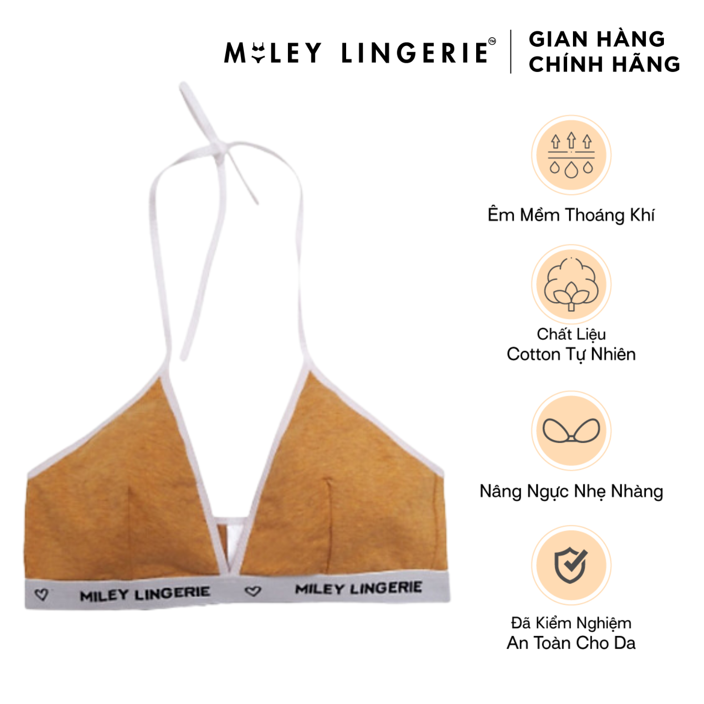 Áo Ngực Nữ Thể Thao Không Gọng Không Mút Melange Active Miley Lingerie BRM-012