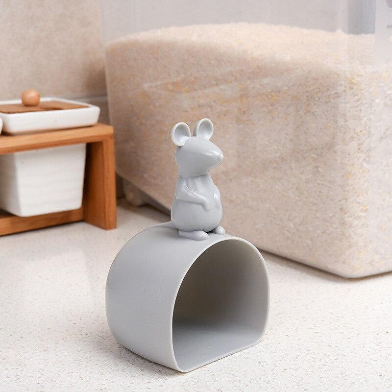 Simple Mouse Shape Rice Graduated Measuring Cup Baking Beaker Liquid Rice Shovel Scoop Measure Container Kitchen Gadgets Tools