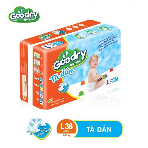 Tã dán Goodry size L38 bên bé yêu mỗi bước đầu đời