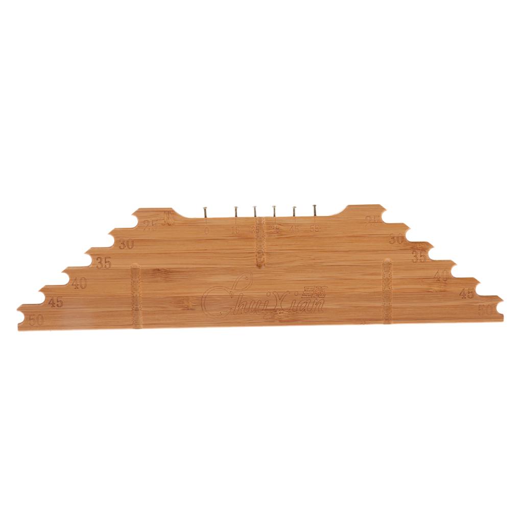 Bamboo Multi-Function Sub-Line Ruler Measuring Board with Hook Distance