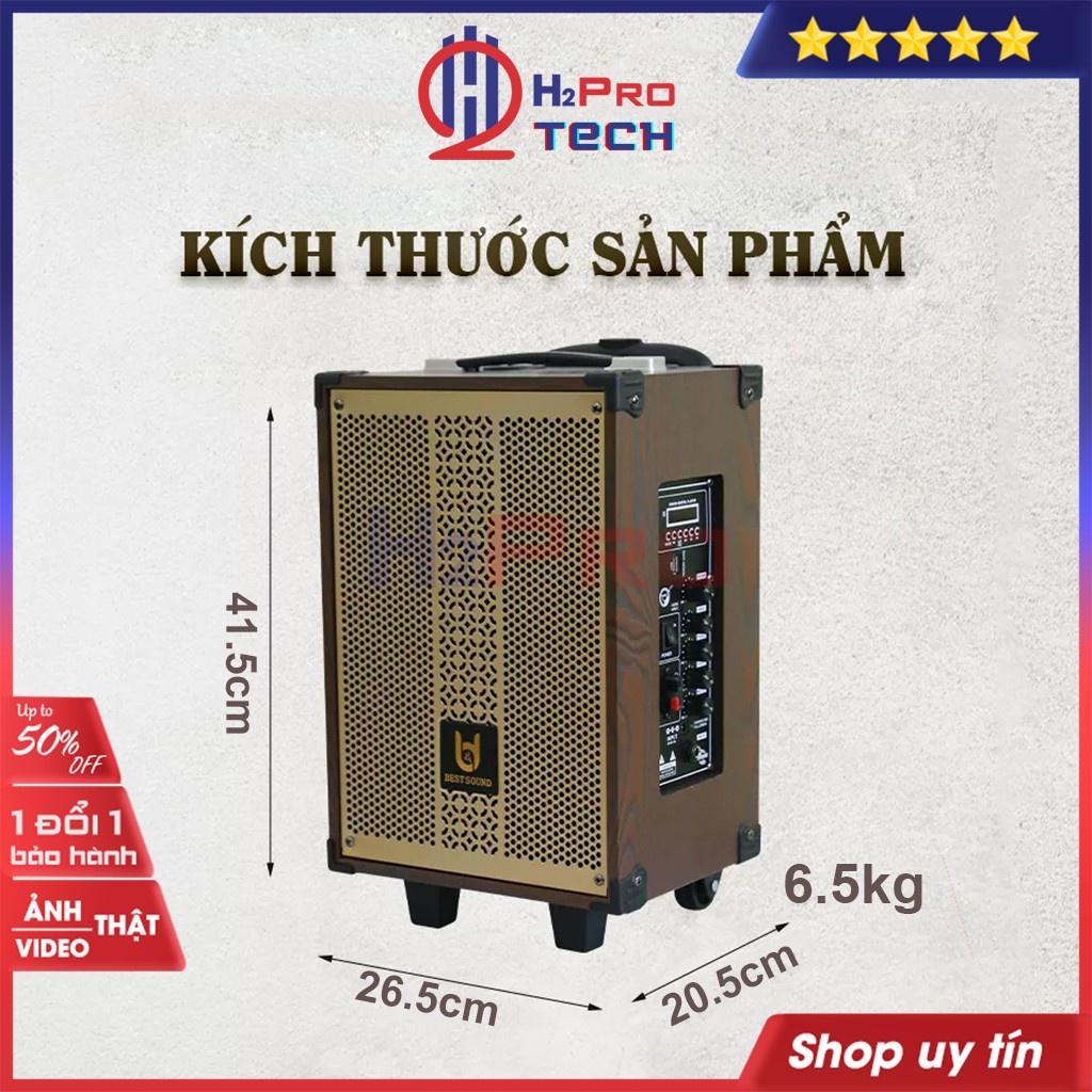 Loa kẹo kéo karaoke, loa kéo bluetooth BDSOUND BD-9080 hát karaoke cao cấp bass 20 200W, vỏ gỗ, hát hay - H2pro tech