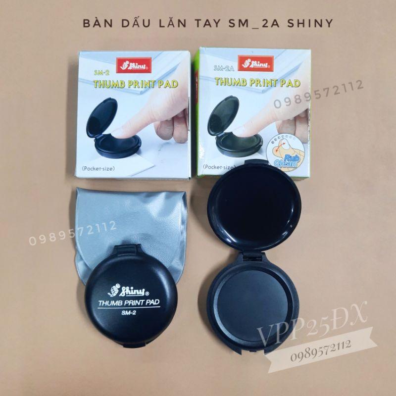 Hộp dấu lăn tay SM-2A shiny.bàn dấu lăn tay không dính