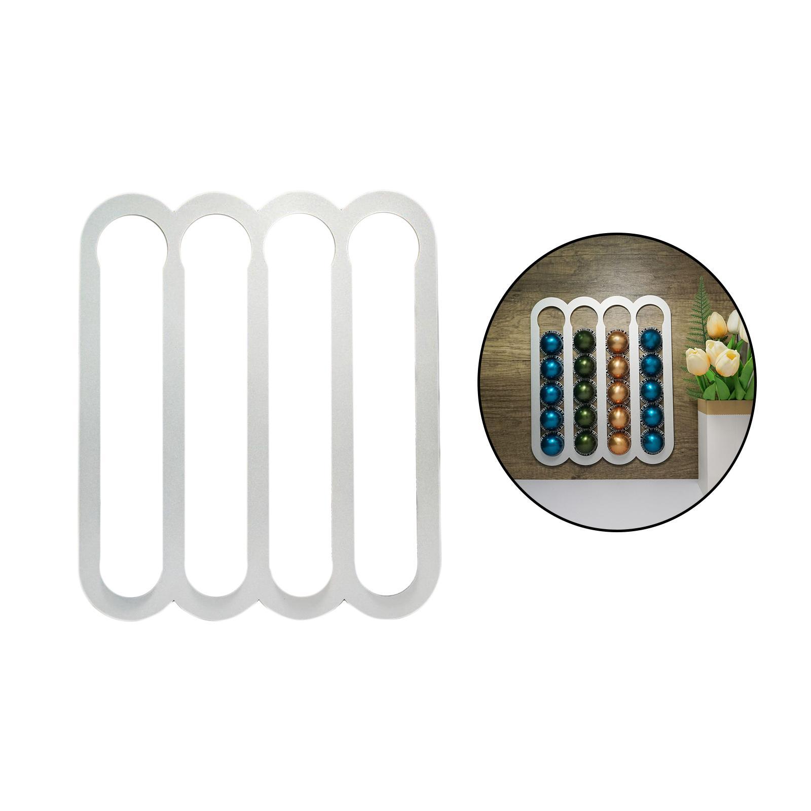 Coffee Pod Holder Shelf Organizer Rack Dispenser for Cafe Countertop Bar