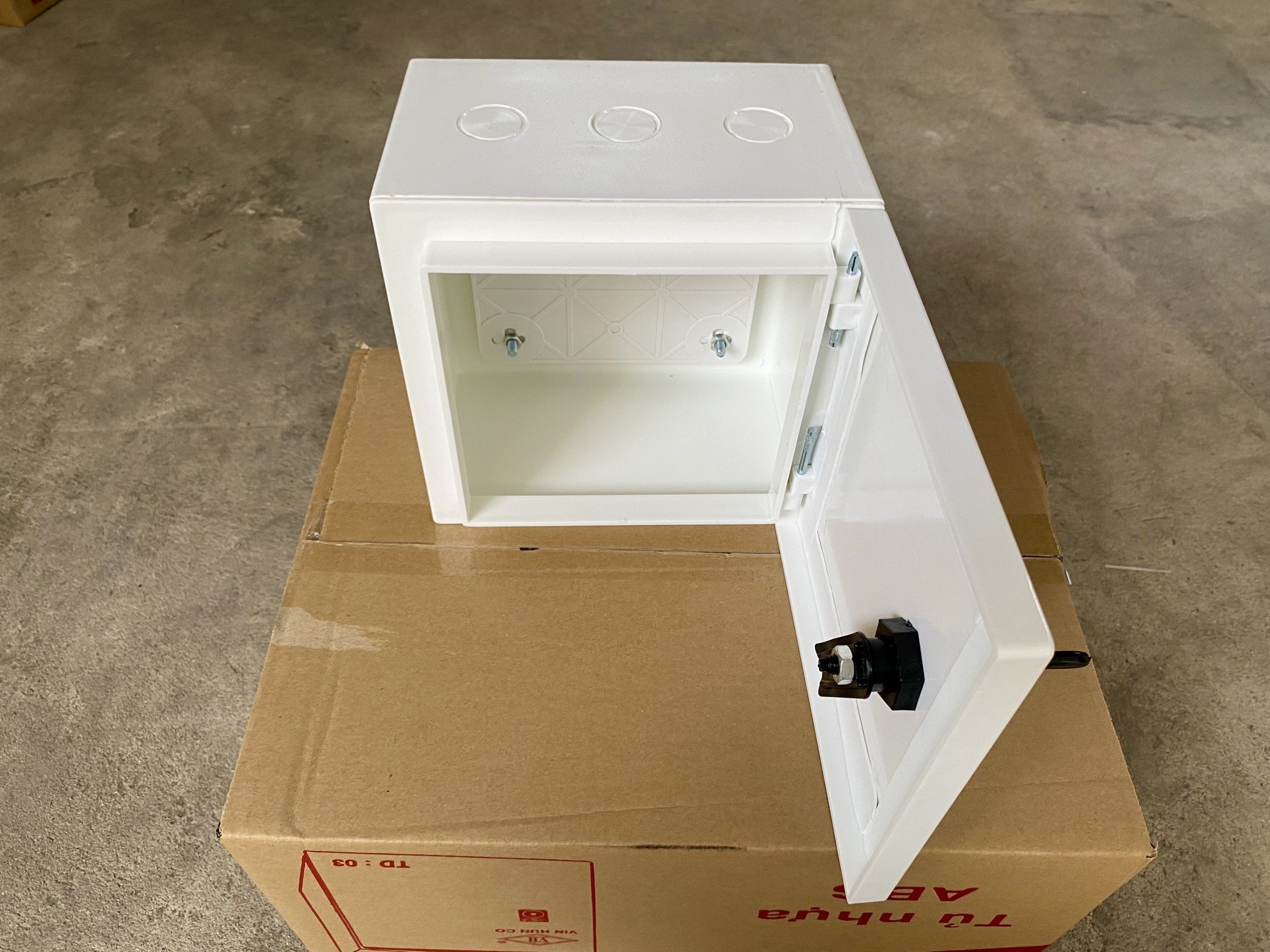 Tủ nhựa ABS - 200x200x130mm - Trắng - Hàng Nhập Khẩu