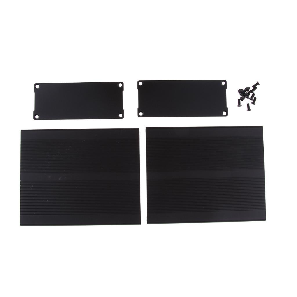 Extruded Aluminum Case PCB Cooler Box Case DIY 97 * 40 * 120mm