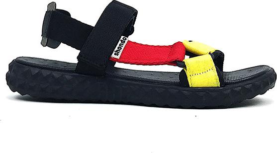 Giày Sandals Shondo Tam Giác Vàng Đỏ Nữ F6T301