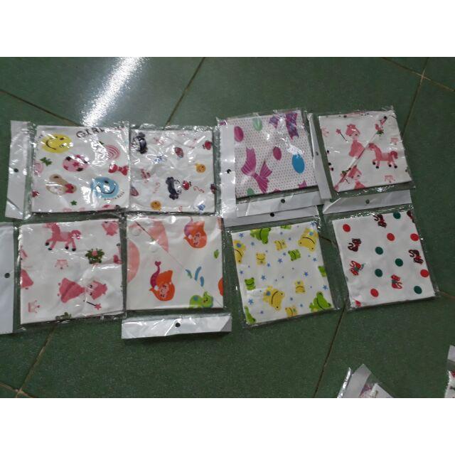 Yếm Tam Giác Cotton họa tiết cực đáng yêu có cúc bấm