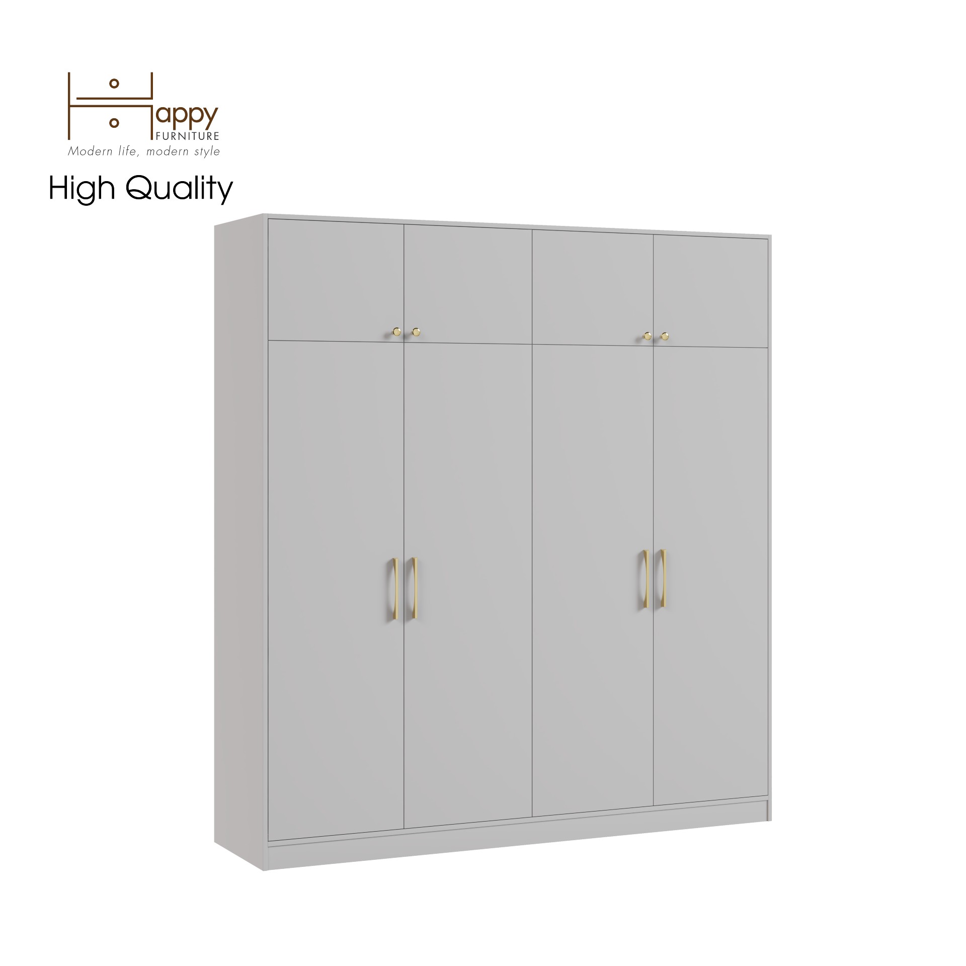 [Happy Home Furniture] ELEGANT, Tủ quần áo 2 ngăn kéo 2mx2m2 , 200cm x 54cm x 220cm ( DxRxC), TCM_048
