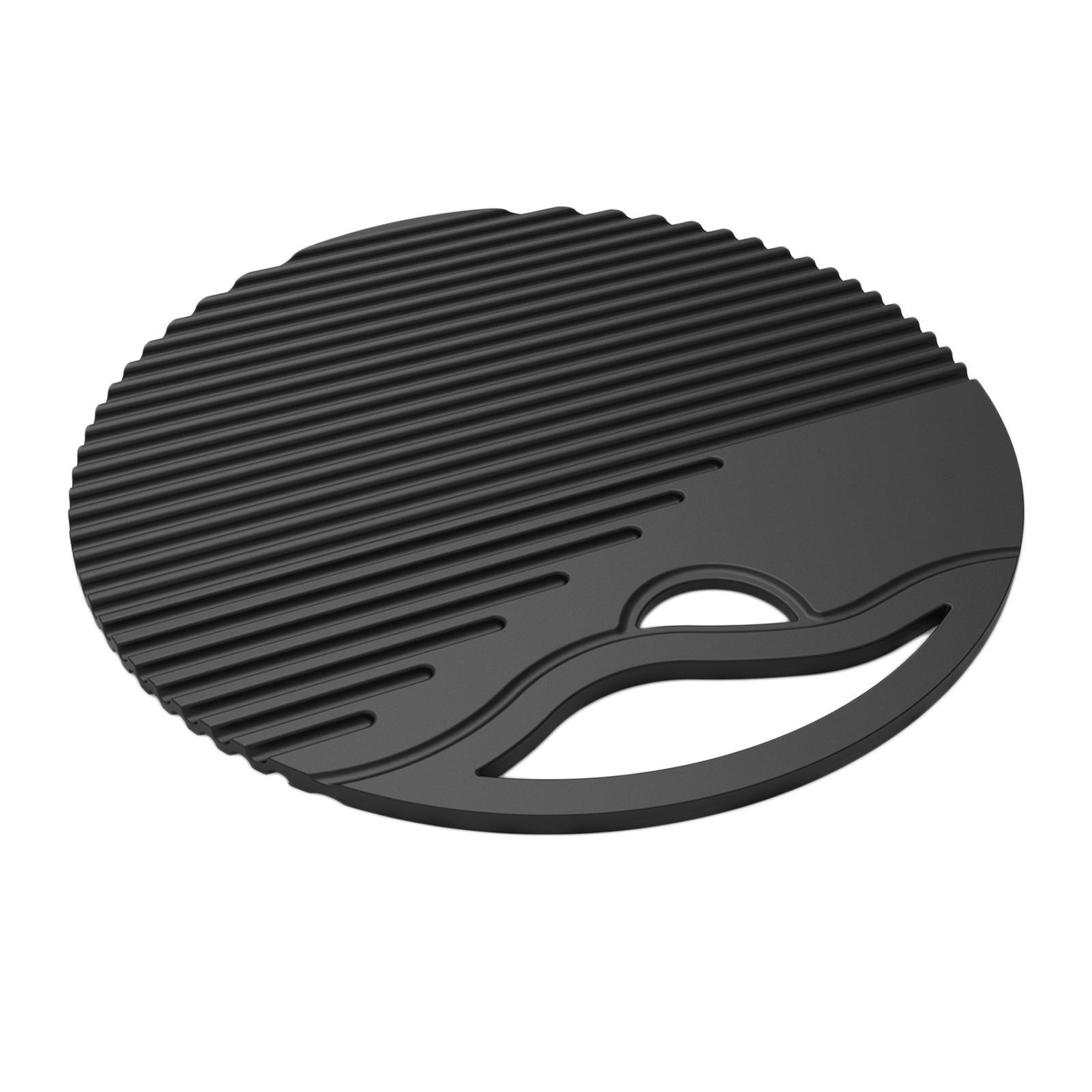 Silicone Table Mat Heat Resistant Non Slip Placemat Black