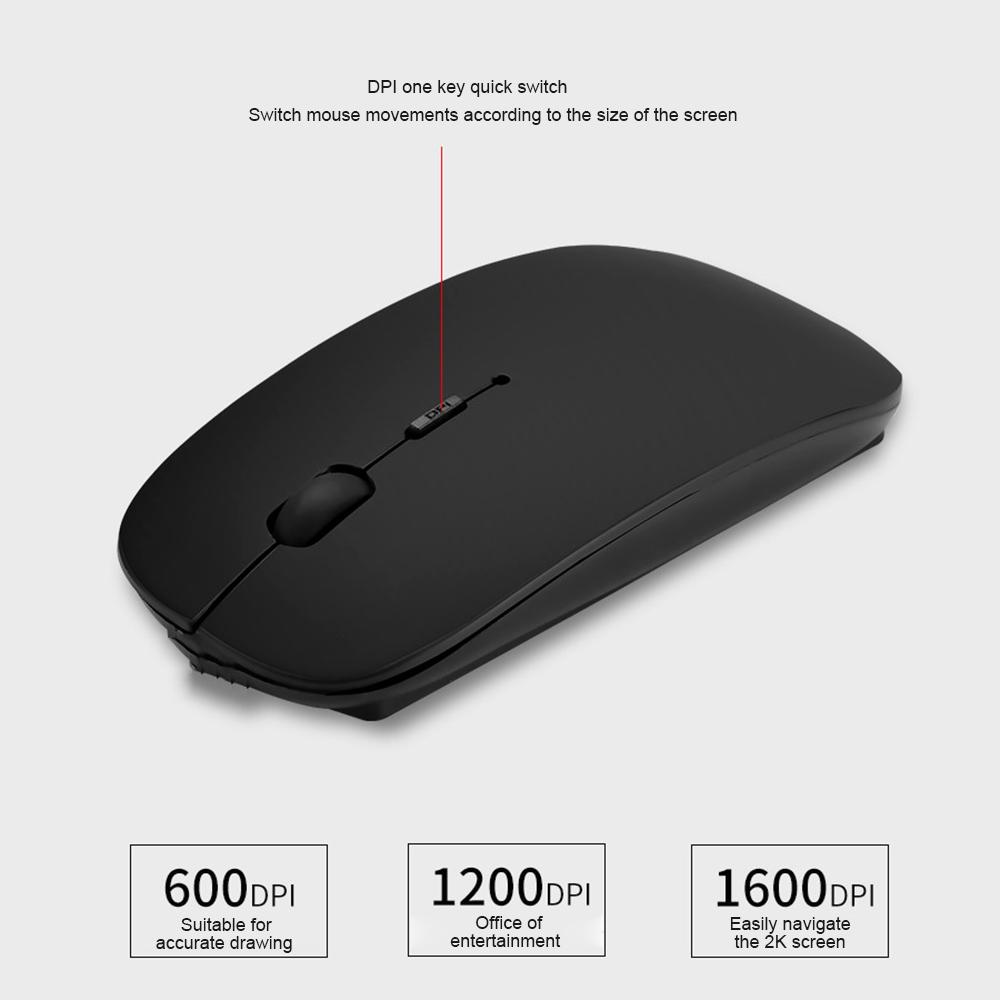M105 Chuột Không Dây Bluetooth Di Động Có Thể Sạc Di Động Quang KOK 2.4GHZ Với Đầu Thu USB Dành Cho Máy Tính Laptop Souris Sans Fil