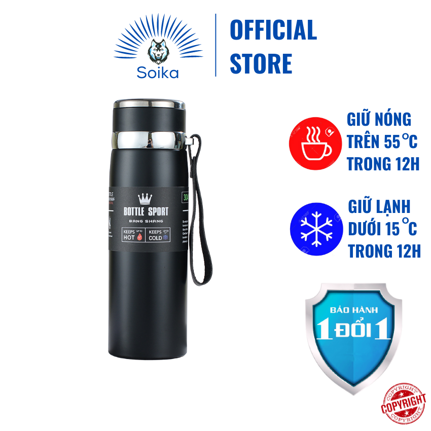 Bình Giữ Nhiệt SOIKA SB091 Inox 316 Cách Nhiệt Chân Không Nhiều Màu Nhiều Dung Tích