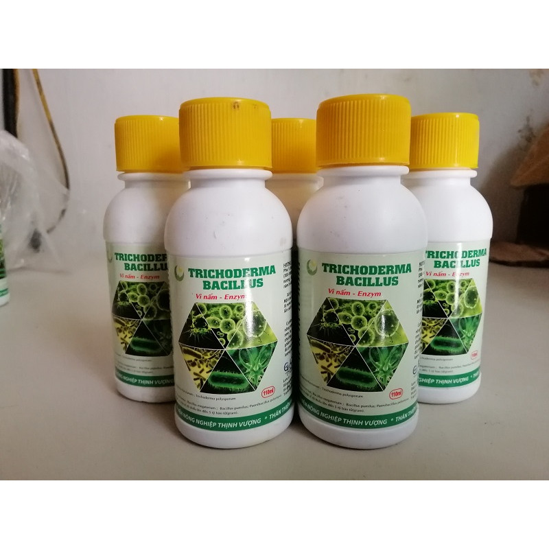 5 LỌ TRICHODERMA BACILLUS ỨC CHẾ NẤM, VI KHUẨN, TUYẾN TRÙNG