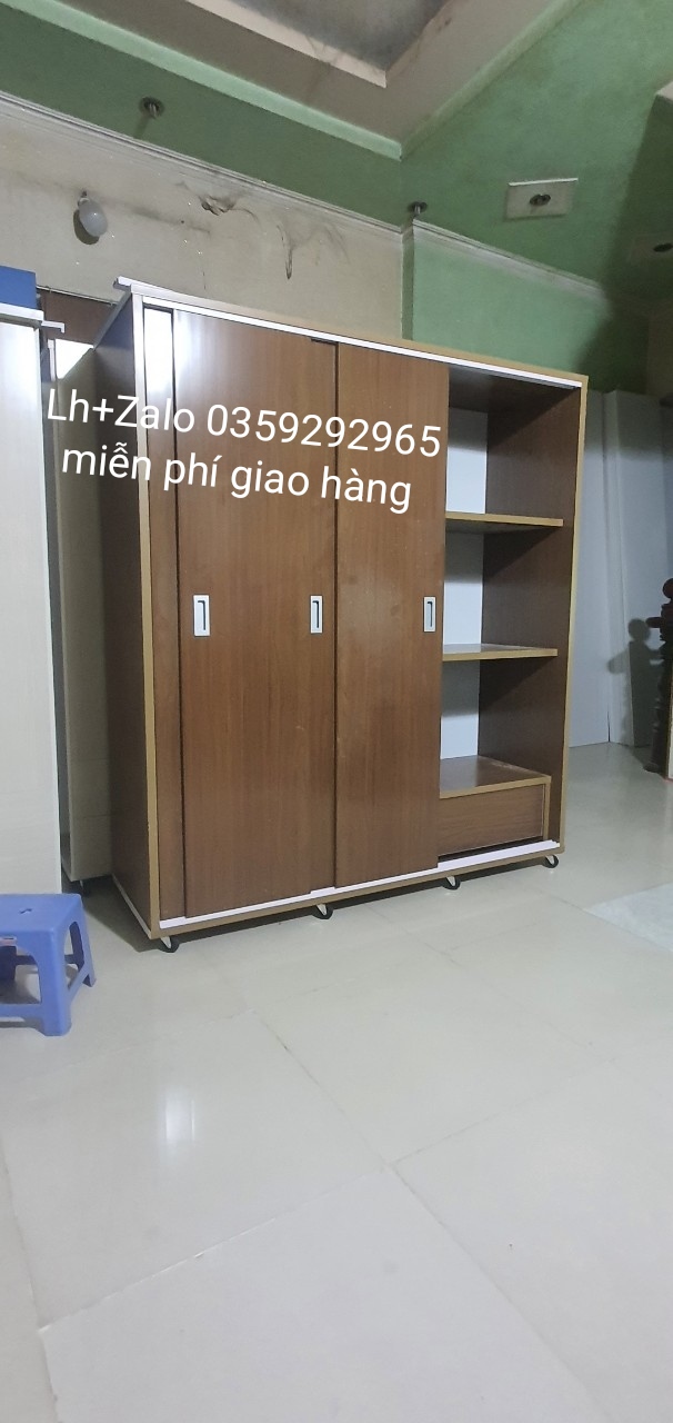 Tủ nhựa đài Loan 4 cánh cửa lùa