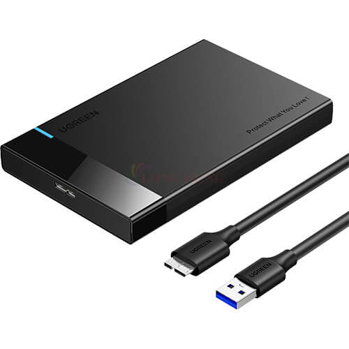 Hộp đựng ổ cứng nhựa Ugreen 2.5 inch USB 3.0 HDD Enclosure US221 - Hàng chính hãng