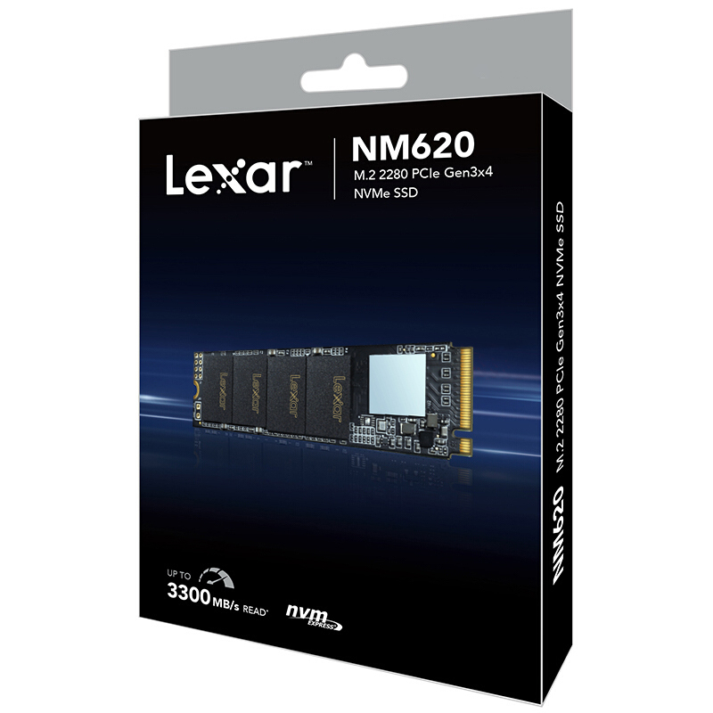 Ổ Cứng SSD Lexar NM620 M.2 2280 NVMe 256GB - Hàng Chính Hãng