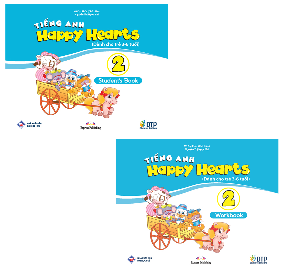 Bộ sản phẩm Tiếng Anh Happy Hearts 2 - Student's Book &amp; Workbook ((sách bài học và bài tập)