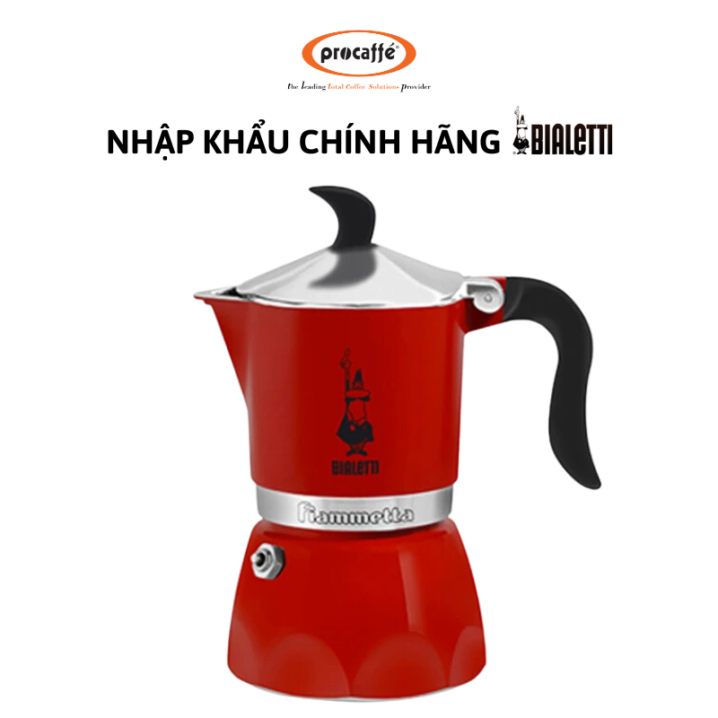 Ấm pha cà phê BIALETTI FIAMMETTA ROSSA - Hàng chính hãng