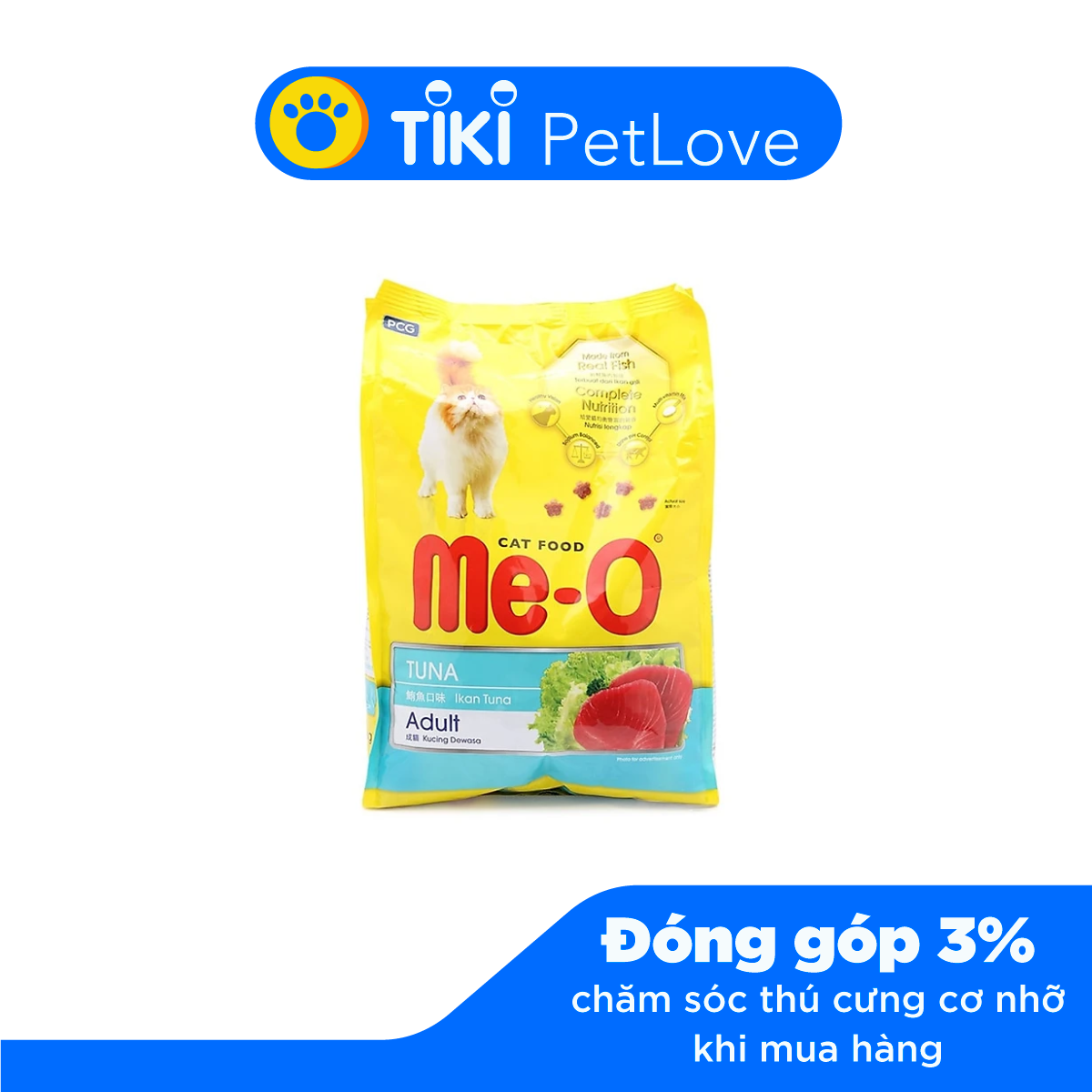 Combo 10 gói thức ăn cho mèo trưởng thành Me-o Adult